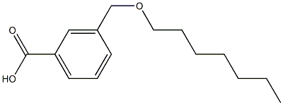 3-[(heptyloxy)methyl]benzoic acid Structure