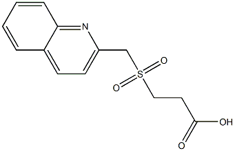 3-[(quinolin-2-ylmethane)sulfonyl]propanoic acid Structure