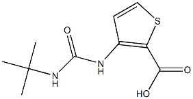 3-[(tert-butylcarbamoyl)amino]thiophene-2-carboxylic acid Structure