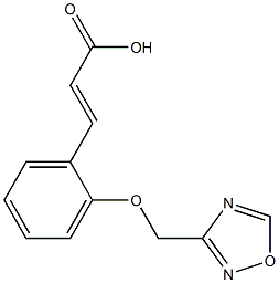 3-[2-(1,2,4-oxadiazol-3-ylmethoxy)phenyl]prop-2-enoic acid Structure