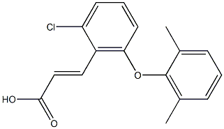 3-[2-chloro-6-(2,6-dimethylphenoxy)phenyl]prop-2-enoic acid Structure