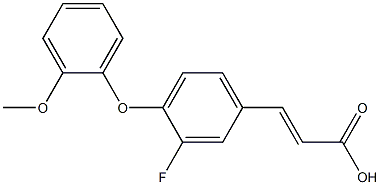 3-[3-fluoro-4-(2-methoxyphenoxy)phenyl]prop-2-enoic acid