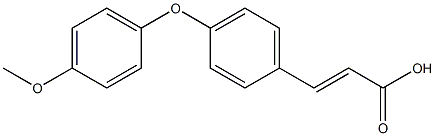 3-[4-(4-methoxyphenoxy)phenyl]prop-2-enoic acid Structure
