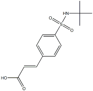 3-[4-(tert-butylsulfamoyl)phenyl]prop-2-enoic acid Struktur
