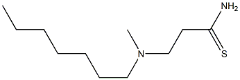 3-[heptyl(methyl)amino]propanethioamide Structure