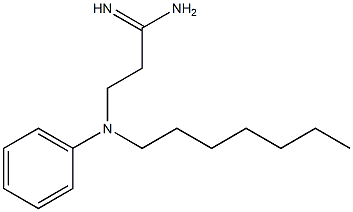 3-[heptyl(phenyl)amino]propanimidamide 结构式