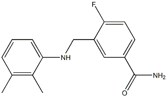 3-{[(2,3-dimethylphenyl)amino]methyl}-4-fluorobenzamide Structure