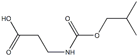 3-{[(2-methylpropoxy)carbonyl]amino}propanoic acid Structure