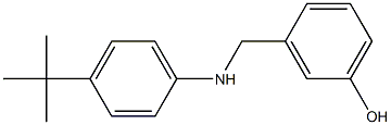 3-{[(4-tert-butylphenyl)amino]methyl}phenol Struktur