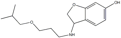 3-{[3-(2-methylpropoxy)propyl]amino}-2,3-dihydro-1-benzofuran-6-ol|