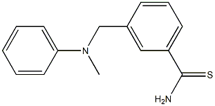 3-{[methyl(phenyl)amino]methyl}benzenecarbothioamide Structure