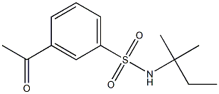 3-acetyl-N-(2-methylbutan-2-yl)benzene-1-sulfonamide