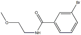 3-bromo-N-(2-methoxyethyl)benzamide Structure