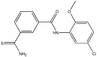 3-carbamothioyl-N-(5-chloro-2-methoxyphenyl)benzamide