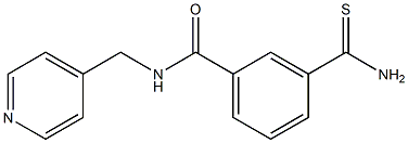 3-carbamothioyl-N-(pyridin-4-ylmethyl)benzamide Struktur