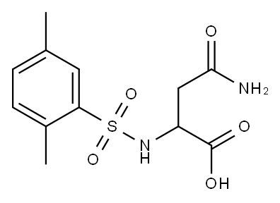 3-carbamoyl-2-[(2,5-dimethylbenzene)sulfonamido]propanoic acid