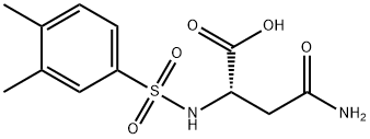 3-carbamoyl-2-[(3,4-dimethylbenzene)sulfonamido]propanoic acid Struktur