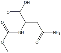 3-carbamoyl-2-[(methoxycarbonyl)amino]propanoic acid Structure