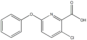 3-chloro-6-phenoxypyridine-2-carboxylic acid Structure