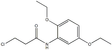 3-chloro-N-(2,5-diethoxyphenyl)propanamide Structure
