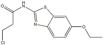 3-chloro-N-(6-ethoxy-1,3-benzothiazol-2-yl)propanamide Structure