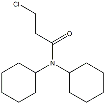 3-chloro-N,N-dicyclohexylpropanamide Structure