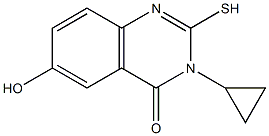 3-cyclopropyl-6-hydroxy-2-mercaptoquinazolin-4(3H)-one Structure