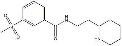 3-methanesulfonyl-N-[2-(piperidin-2-yl)ethyl]benzamide