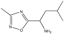 3-methyl-1-(3-methyl-1,2,4-oxadiazol-5-yl)butan-1-amine Structure