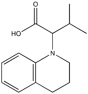 3-methyl-2-(1,2,3,4-tetrahydroquinolin-1-yl)butanoic acid Structure