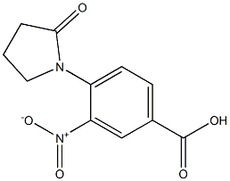 3-nitro-4-(2-oxopyrrolidin-1-yl)benzoic acid Structure