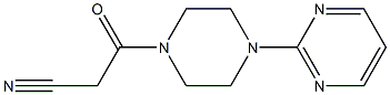 3-oxo-3-(4-pyrimidin-2-ylpiperazin-1-yl)propanenitrile Structure