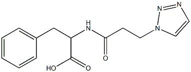 3-phenyl-2-[3-(1H-1,2,3-triazol-1-yl)propanamido]propanoic acid Structure