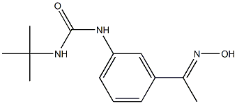 3-tert-butyl-1-{3-[1-(hydroxyimino)ethyl]phenyl}urea Structure