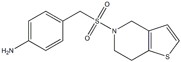 4-({4H,5H,6H,7H-thieno[3,2-c]pyridine-5-sulfonyl}methyl)aniline 结构式