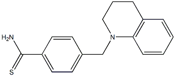 4-(1,2,3,4-tetrahydroquinolin-1-ylmethyl)benzene-1-carbothioamide 结构式