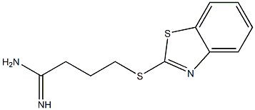 4-(1,3-benzothiazol-2-ylsulfanyl)butanimidamide Structure