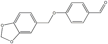 4-(2H-1,3-benzodioxol-5-ylmethoxy)benzaldehyde Structure