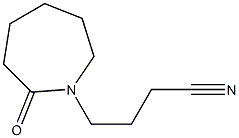 4-(2-oxoazepan-1-yl)butanenitrile Structure