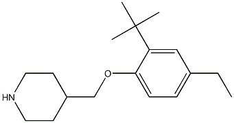 4-(2-tert-butyl-4-ethylphenoxymethyl)piperidine 结构式