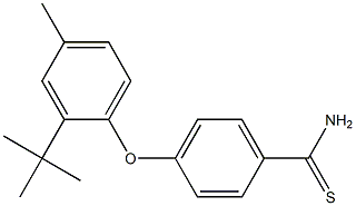 4-(2-tert-butyl-4-methylphenoxy)benzene-1-carbothioamide