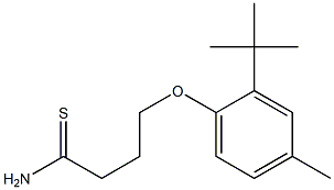 4-(2-tert-butyl-4-methylphenoxy)butanethioamide Struktur