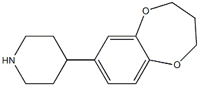 4-(3,4-dihydro-2H-1,5-benzodioxepin-7-yl)piperidine Structure
