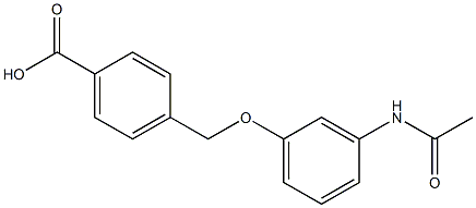 4-(3-acetamidophenoxymethyl)benzoic acid Structure