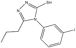 4-(3-iodophenyl)-5-propyl-4H-1,2,4-triazole-3-thiol Struktur