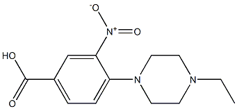 4-(4-ethylpiperazin-1-yl)-3-nitrobenzoic acid Structure