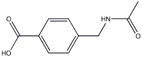 4-(acetamidomethyl)benzoic acid Struktur