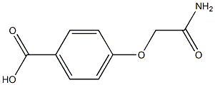 4-(carbamoylmethoxy)benzoic acid Struktur