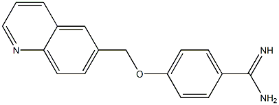 4-(quinolin-6-ylmethoxy)benzene-1-carboximidamide Structure