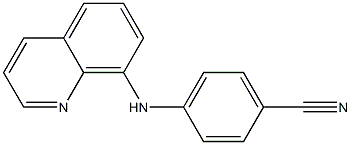 4-(quinolin-8-ylamino)benzonitrile Struktur